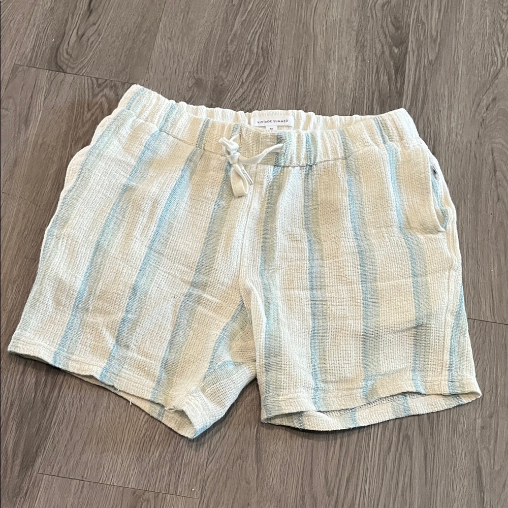 Men's Striped  vintage summer Casual Shorts